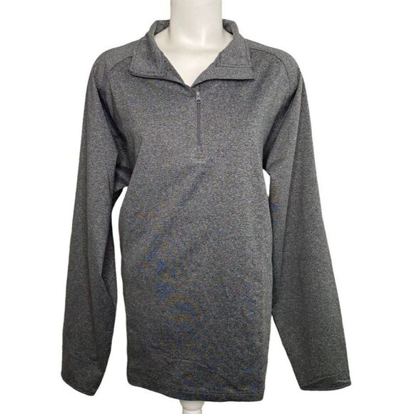 Sport-Tek Sport-Wick Fleece Jacket Women's XL Gray Zip Long-Sleeve Stretch NWOT - Picture 5 of 10